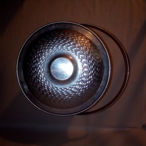 MCM Hammered Metal Ice Bucket: (3) Piece Set. Imported. Vintage - Picture 6 of 9